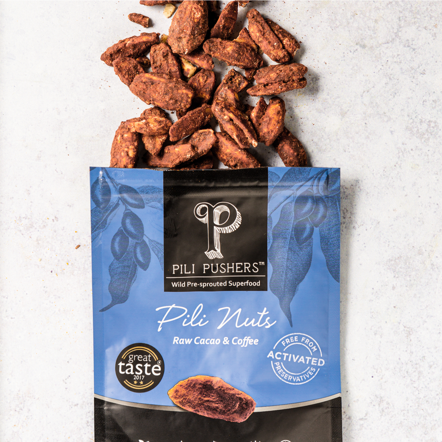 Raw Cacao & Coffee Pili Nuts 45g / 250g