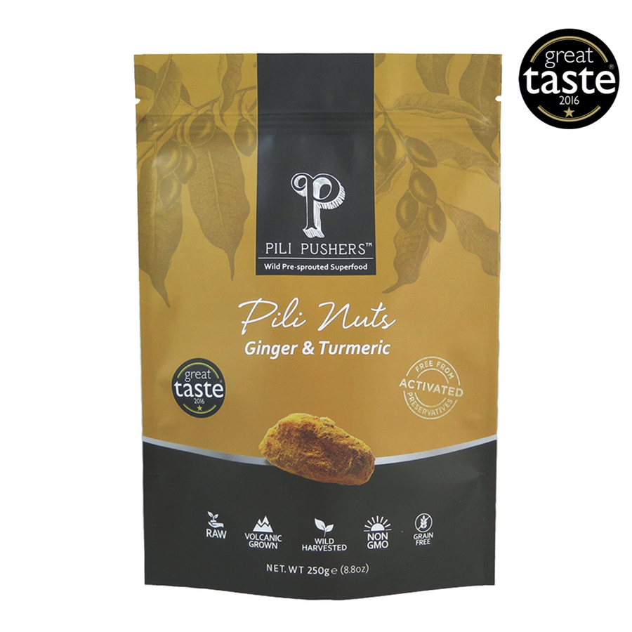 Ginger & Turmeric Pili Nuts 45g / 250g