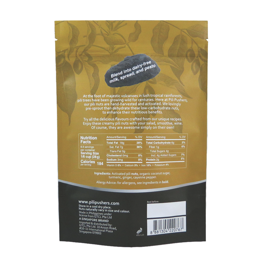 Ginger & Turmeric Pili Nuts 45g / 250g