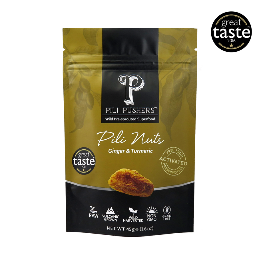 Ginger & Turmeric Pili Nuts 45g / 250g